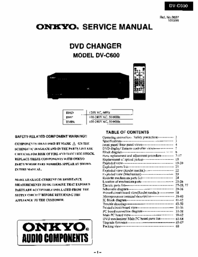 ONKYO DVC600 DVD Changer